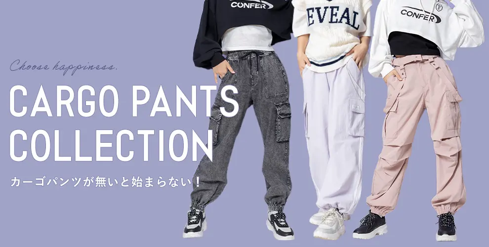 PINK-latte Cargo Pants Main Visual